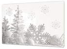 Stove Top Cover Winter Snowflakes | Gas & Electric Cook Top Cover - Festive Fit Home