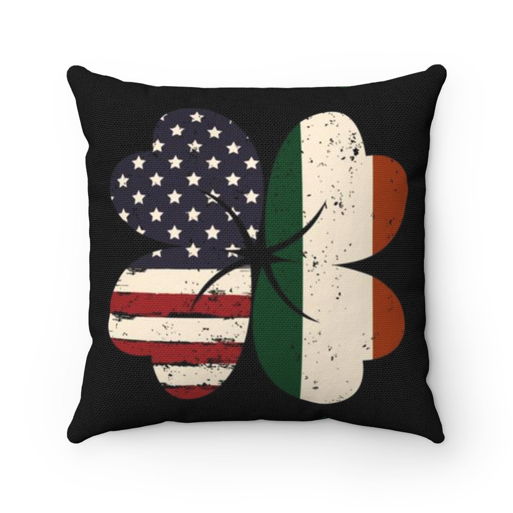 Irish American Square Pillow Cover