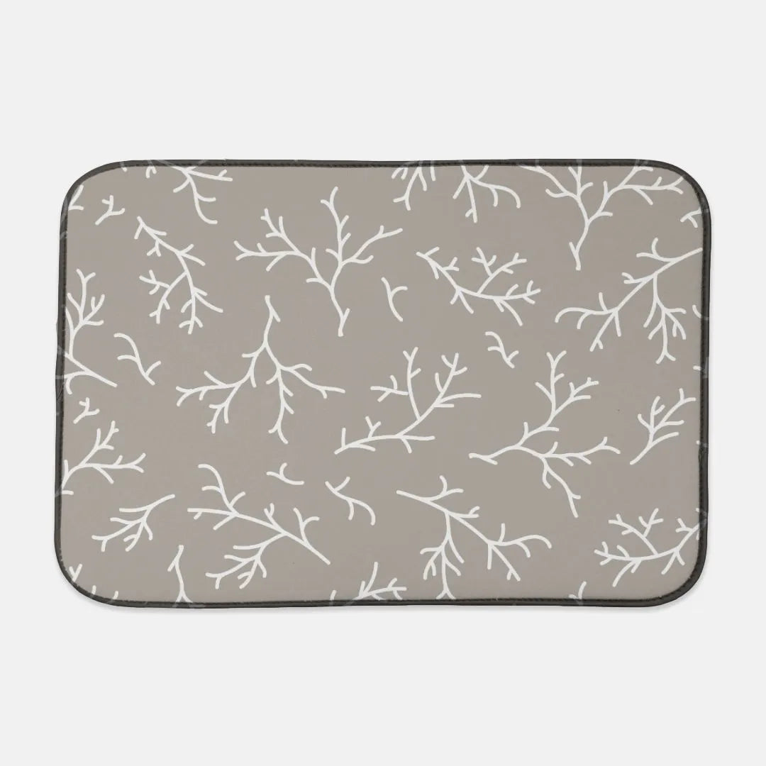 Winter Branches Dish Drying Mat