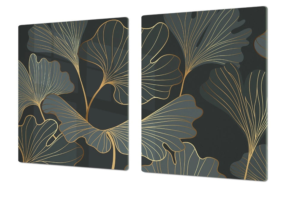 Stove Top Cover - Art Deco Leaf | Noodle Board | Charcuterie Board 