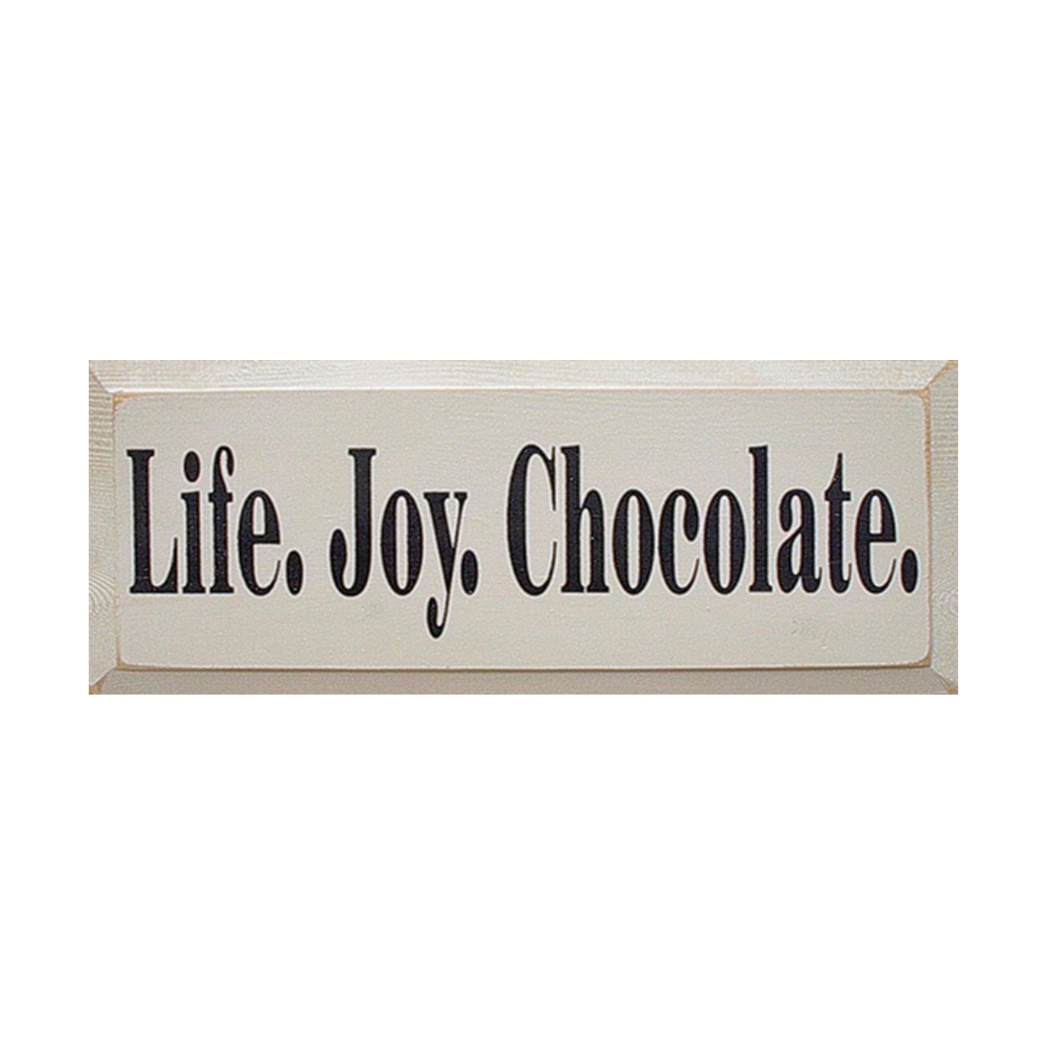 Life. Joy. Chocolate Large Rustic Wood Sign - 7