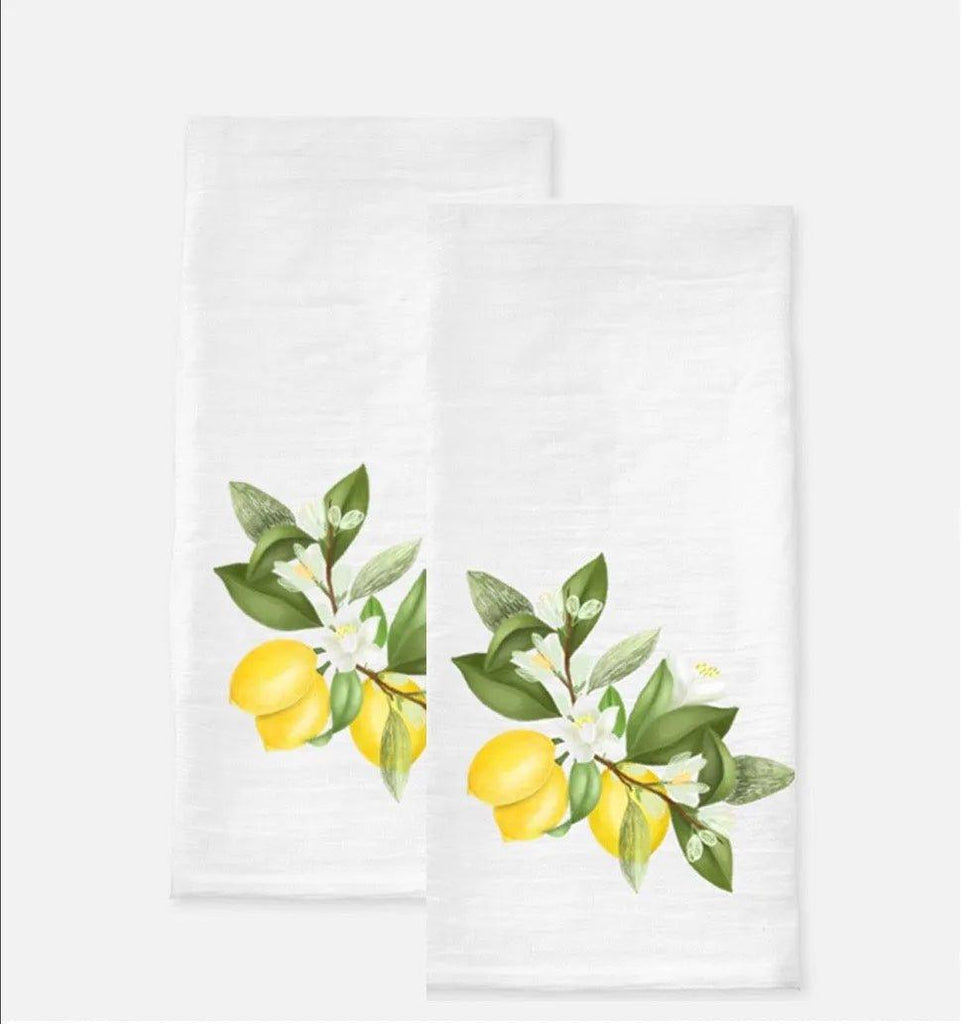 Lemons Tea Towels (Set of 2) - Festive Fit Home