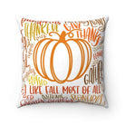 Lyrical Pumpkin Throw Pillow Cover - Festive Fit Home