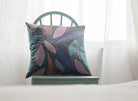 Modern Fern Throw Pillow Cover - Blue - Festive Fit Home