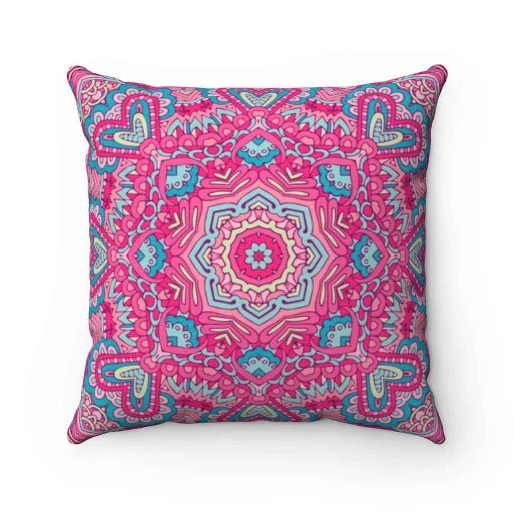 Pink Boho Throw Pillow Cover - Festive Fit Home
