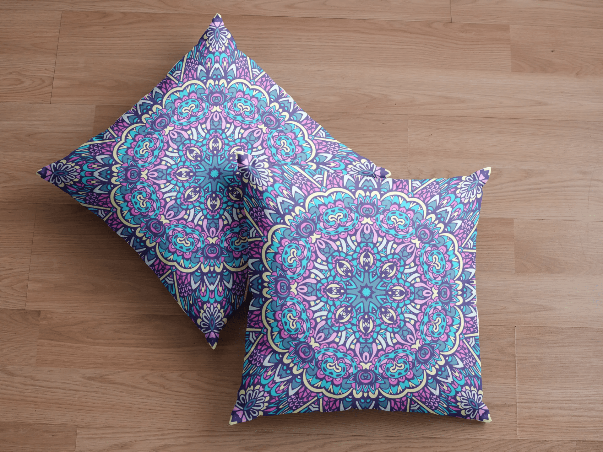 Purple Boho Throw Pillow Cover - Festive Fit Home