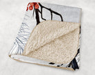 Sherpa Throw Blanket - Winter Bird - 60" x 80" - Festive Fit Home
