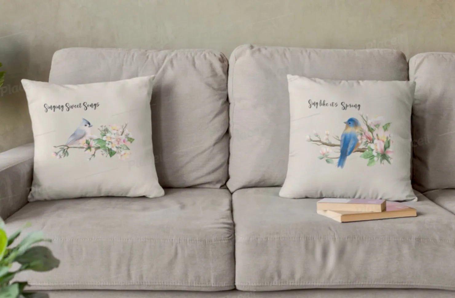 Sing Like It's Spring Pillow Cover - Festive Fit Home