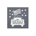 Stars and Stripes Truck Wood Sign - 7"x7" - Festive Fit Home
