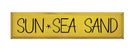 Sun Sea Sand Summer Wood Sign - 9"x36" - Festive Fit Home