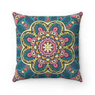Turquoise Boho Throw Pillow Cover - Festive Fit Home