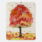 Vibrant Autumn Tree Fall Throw Blanket - 60" x 80" - Festive Fit Home