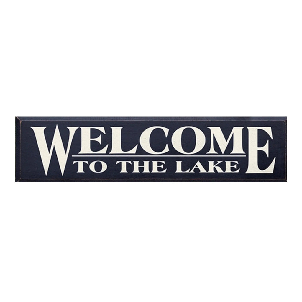 Welcome to the Lake Large Wood Sign - 9"x36" - Festive Fit Home