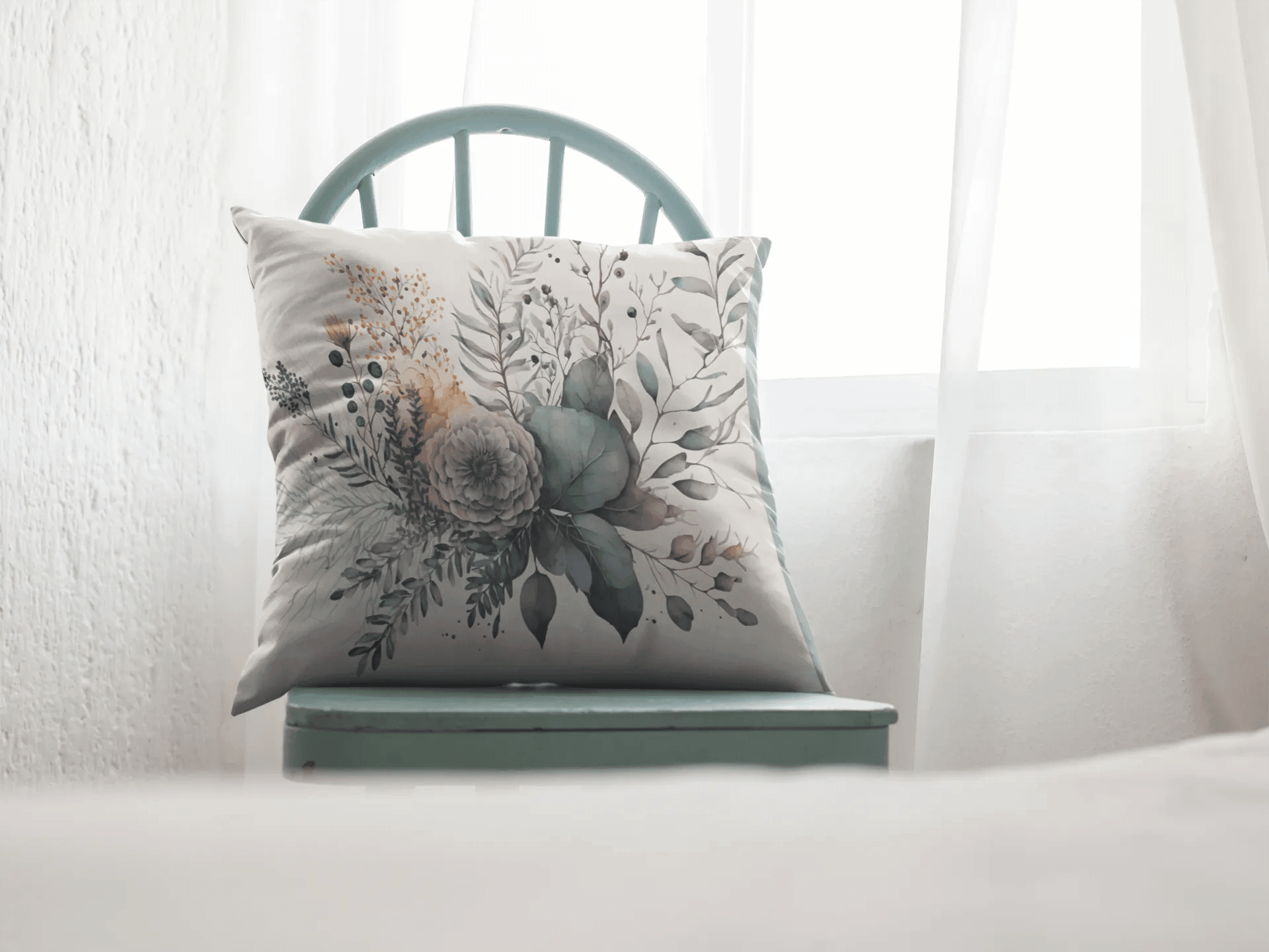 Wildflowers Pillow Throw Pillow Cover - Festive Fit Home