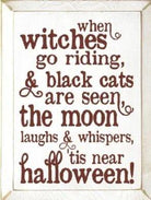 Witches Poem Halloween Wood Sign - 9"x12" - Festive Fit Home